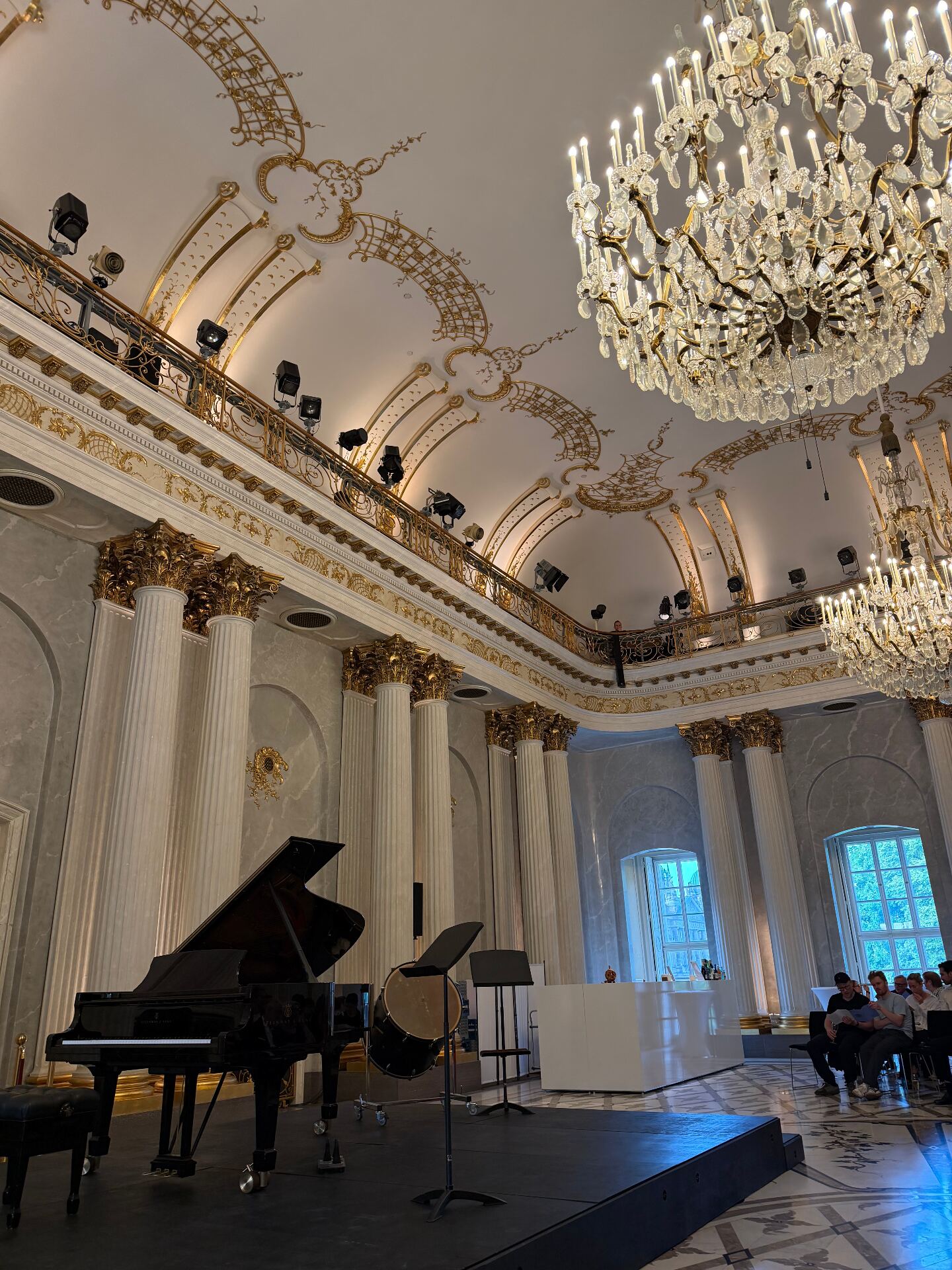 Grand ballroom with piano