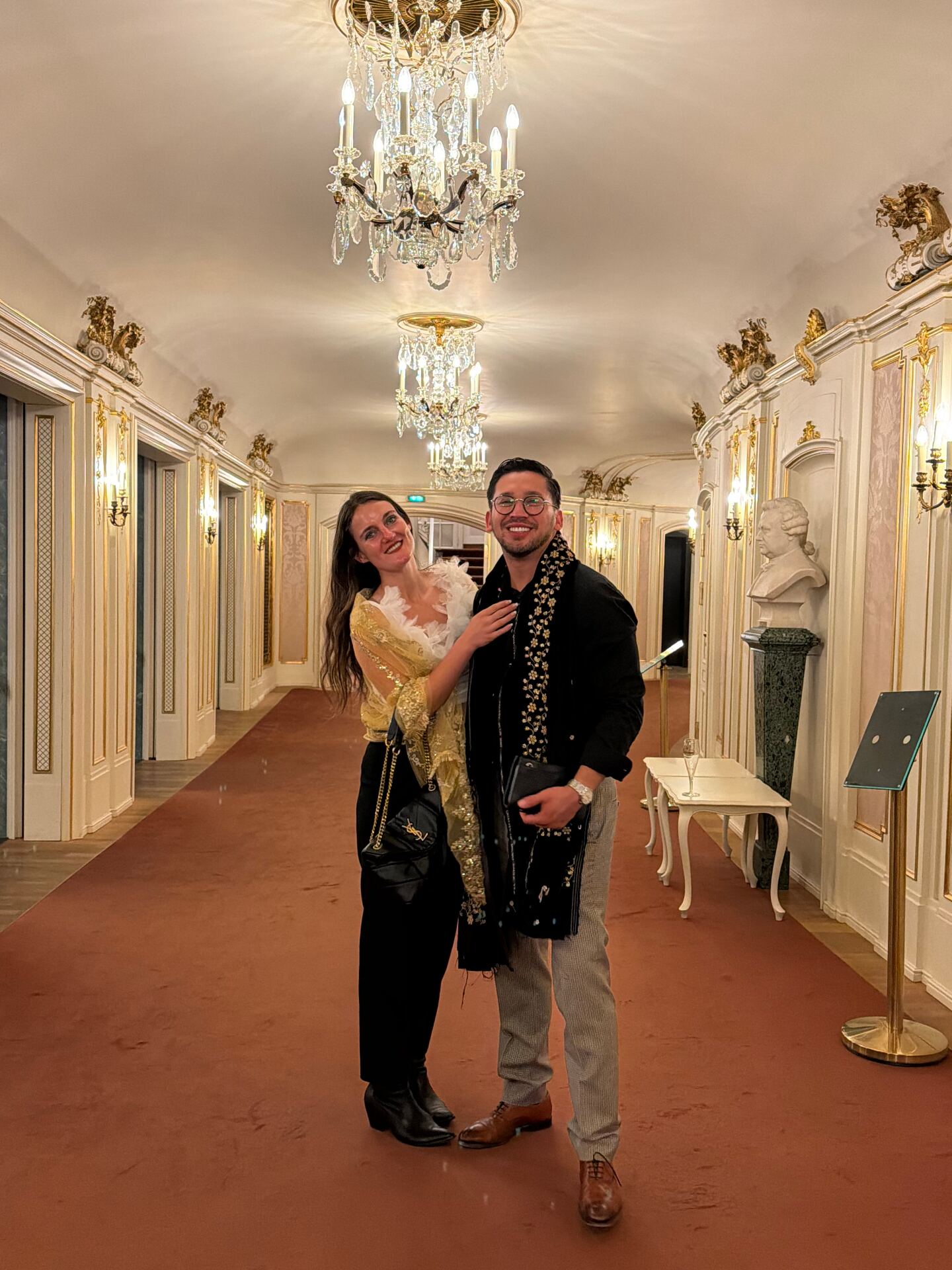 Grand baroque palace hall